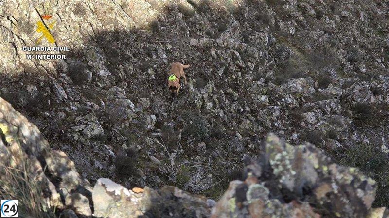 Hombre rescatado en Cerezal (Cáceres) muestra síntomas de hipotermia, aunque su estado es considerado 