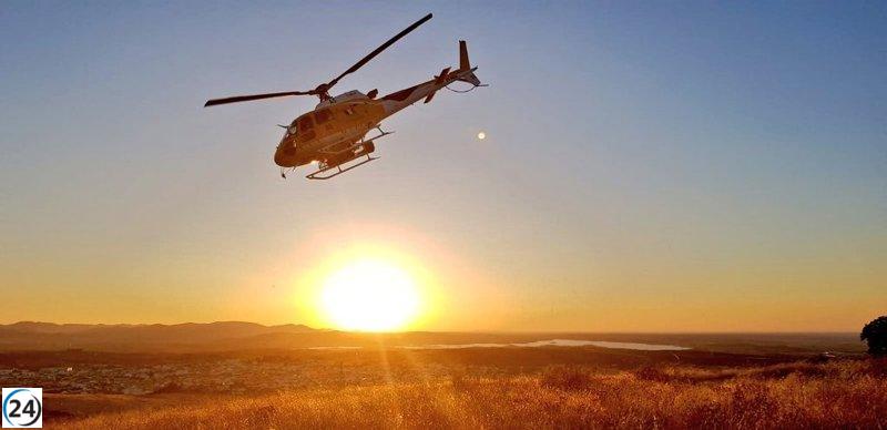 Controlado el fuego en Casas del Castañar y reducida la alerta de peligro.