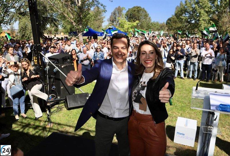 Juanma Moreno pide el voto al PP para evitar un cheque en blanco a Sánchez.