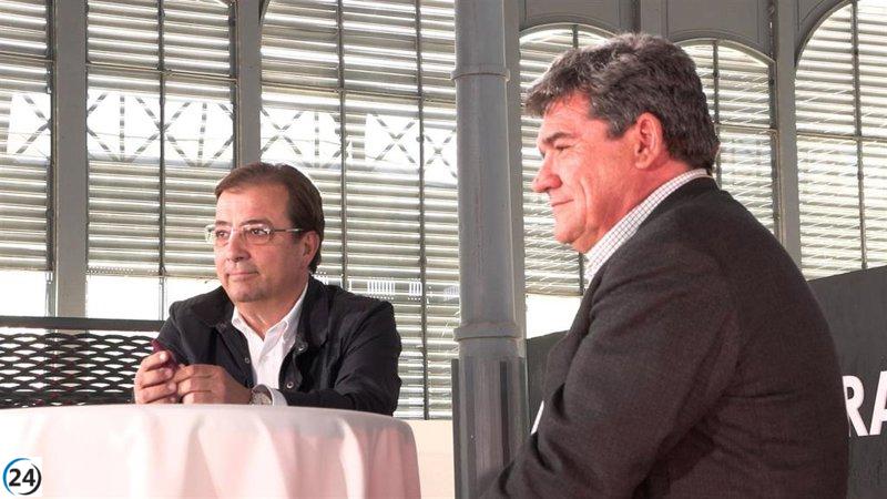 Escrivá destaca el éxito del empleo en Extremadura gracias a las medidas pro-bienestar.