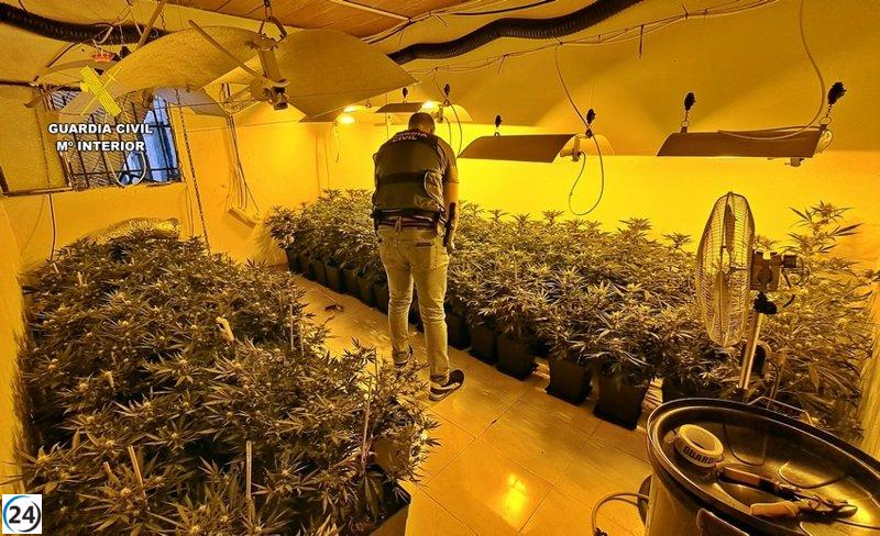 Cinco detenidos por tráfico de drogas en Badajoz por la Guardia Civil.