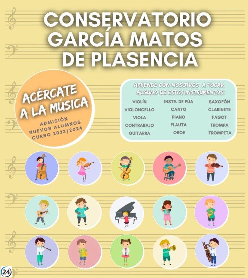 Cerca de 1.200 estudiantes disfrutarán de conciertos educativos en el Conservatorio de Música de Plasencia.