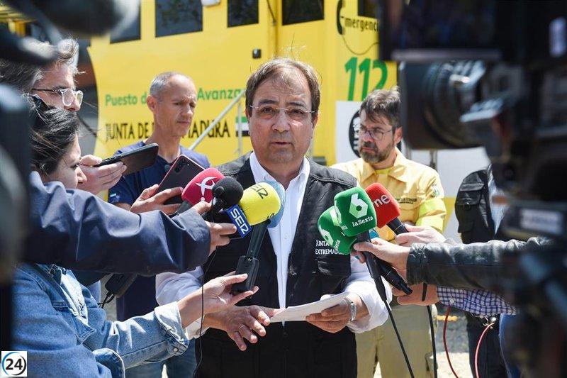 Más de 3.000 hectáreas afectadas tras la noche de tormenta en Hurdes y Gata.