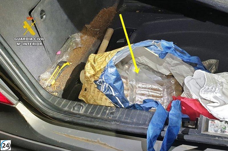 Detenido en Almendralejo un hombre de Isla Cristina con 5kg de hachís en el vehículo.