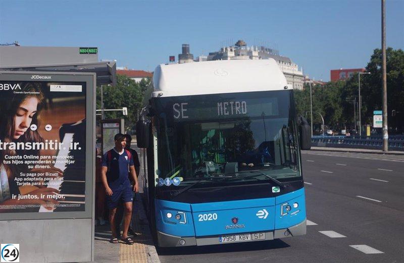 El transporte en autobús urbano en Extremadura aumenta un 28,4% en mayo, alcanzando 1.042.000 usuarios.