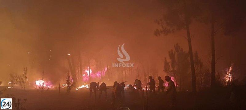 Los incendios en Extremadura arrasan 138 hectáreas.