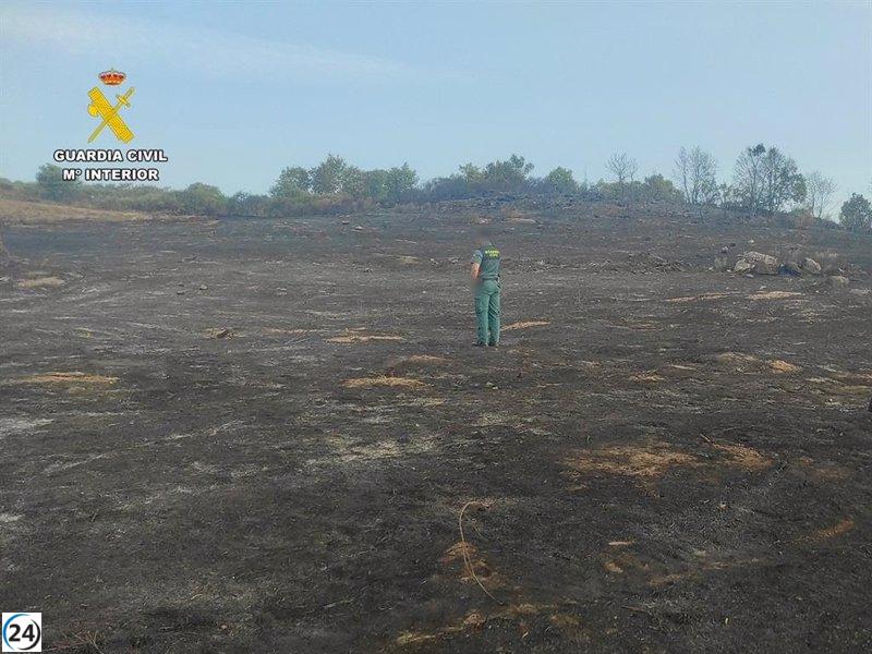 Hombre investigado por supuesto incendio forestal por imprudencia en Jaraíz