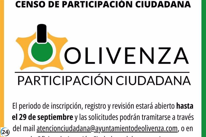 Olivenza busca la actualización del Censo de Participación Ciudadana para promover la inclusión