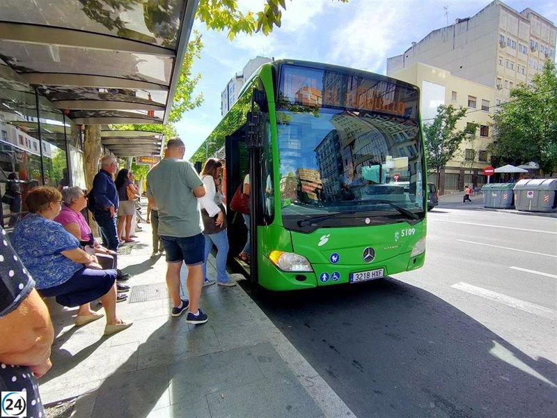 El transporte en autobús se dispara un 21,9% en septiembre en Extremadura, impulsando la movilidad urbana