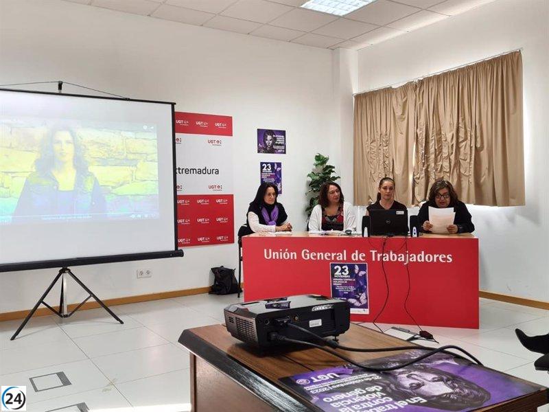 UGT Extremadura se compromete firmemente a combatir la violencia de género, enfocándose como máxima prioridad sindical y social.