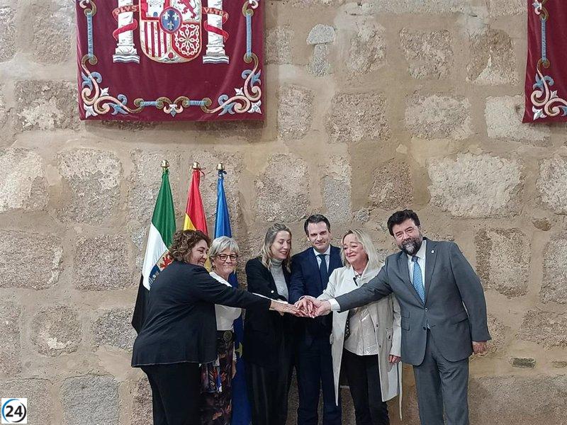 La Junta de Extremadura llega a un acuerdo con UGT, CCOO y la Creex para avanzar hacia una Extremadura más próspera.